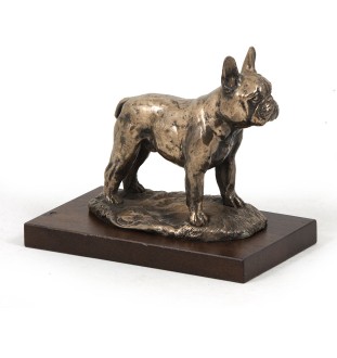 Buldog francuski IV figurka na drewnie Art-Dog